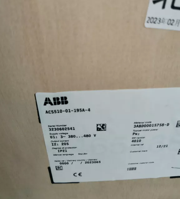 1PC ABB ACS510 new original   ACS510-01-195A-4   inverter  Fast delivery