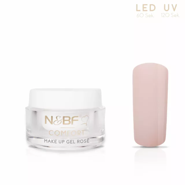 UV LED Make Up Rosé Comfort 5ml Profi Camouflage Gel mittelviskos