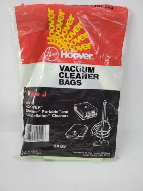 Hoover Type J Vacuum Bags - Open Package of 3