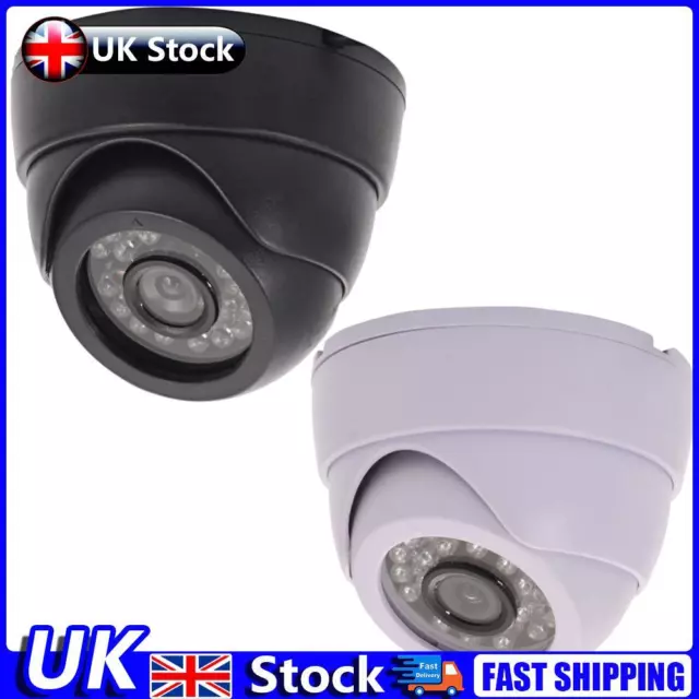 1200TVL 3.6mm 24 LED Outdoor Security IR Night Vision CCTV Camera Monitor UK