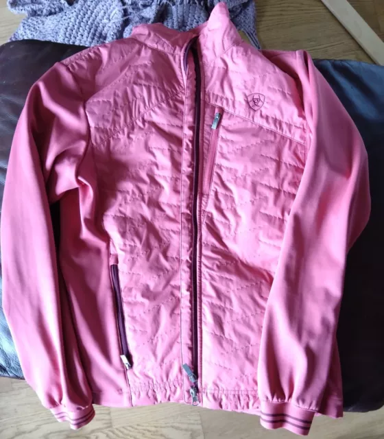 ariat jacket medium 10-12 Pink Summer