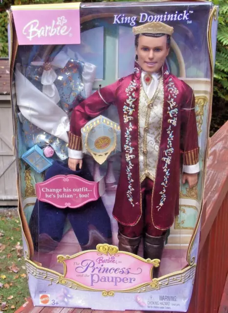 Barbie Ken King Dominick as Princess and the Pauper 2004 Doll