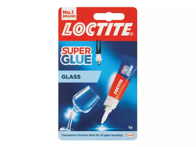 LOCTITE Super Glue - Verre Bond Adhésif - 3g Tube