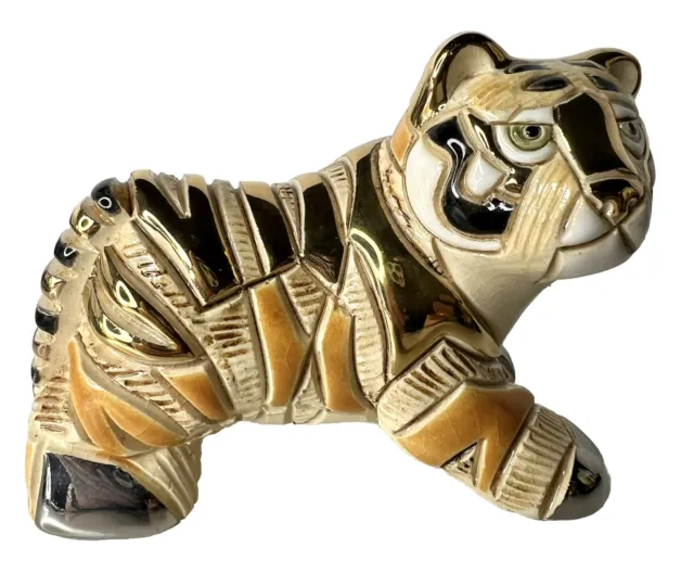 RINCONADA Artesania TIGER #727 Silver Anniversary Platinum&18K Gold NIB Crazing