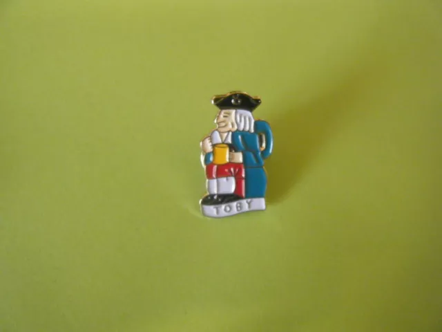 Toby Jug Enamelled Pin Badge, Free Gift Pouch And Super Strong Back Pin