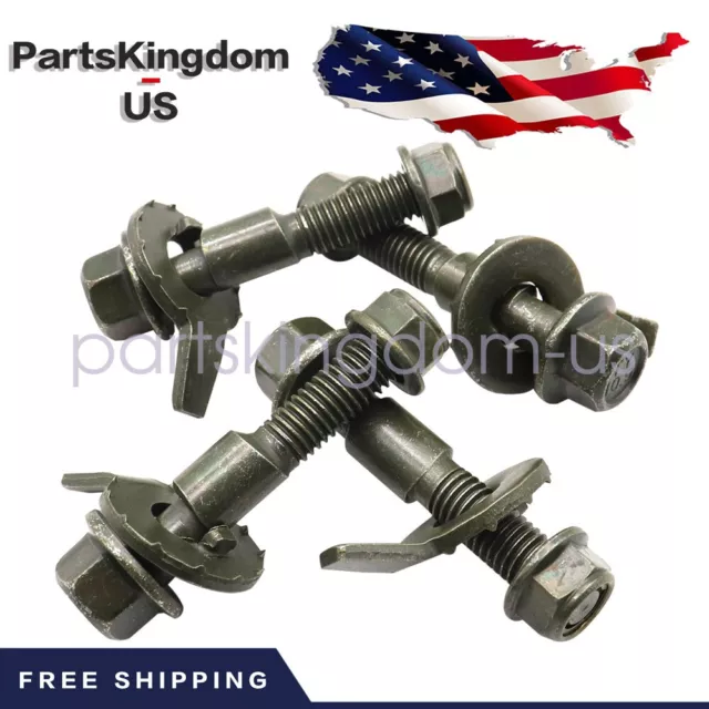 FITS FRONT Wheels Cam Bolt Bolts Kit Adjustable Camber Correction Alignment Kit