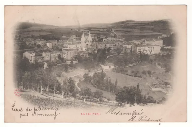 CPA 07 - LA LOUVESC : VUE GÉNÉRALE (ARDÈCHE) ÉCRITE le  20-08-1903