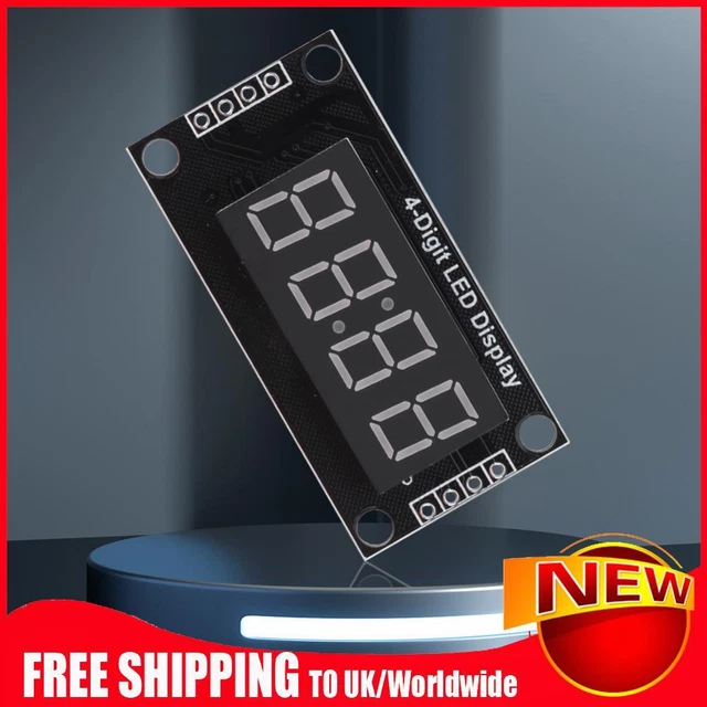 Clock Module Electrical 4-DIGIT TUBE CLOCK Module 0.36in TM1637 7 Segments Multicolors for ...