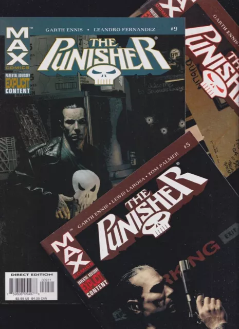 CLEARANCE BIN: PUNISHER VG Marvel Max comics sold SEPARATELY you PICK 1216