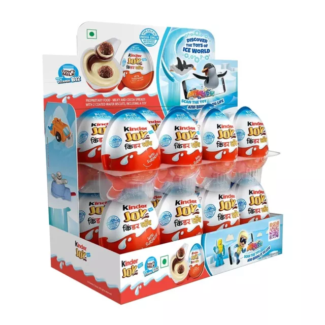 16 Kinder Joy Chocolate Surprise Eggs  For Boys  Surprise Gifts Inside