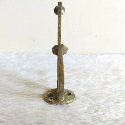 1920s Vintage Ornate Brass Wall Hanger Hook Home Decorative Collectible 4.8" 2