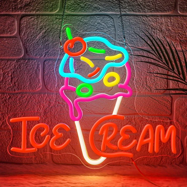 Insegna Al Neon LED A Forma Di Onda - Dimmerabile, 38x22cm, USB, Per Camera E Soggiorno - Foto 4