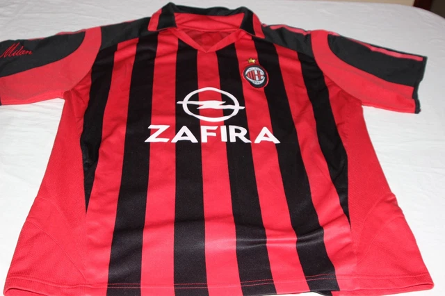 Maillot Football Vintage Milan AC Domicile 1998-1999 – N°10 Boban, Taille XL, Adidas