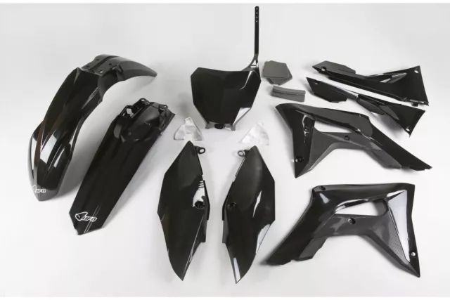 UFO Plastics Kit For Honda CRF250R 2018 CRF450R 2017 2018 Black