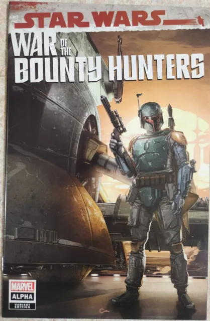Star Wars War Of The Bounty Hunters Alpha #1 Clayton Crain Trade Dress...