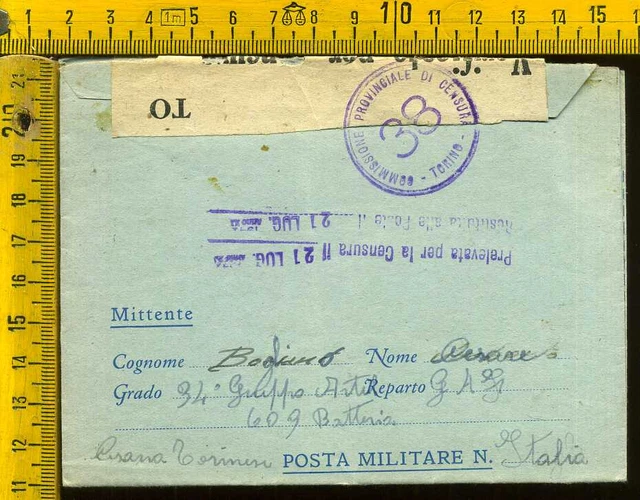 Collection Posta Militare Italiana - 750 Pièces (cartes, Photos) Avec Censure Guerre