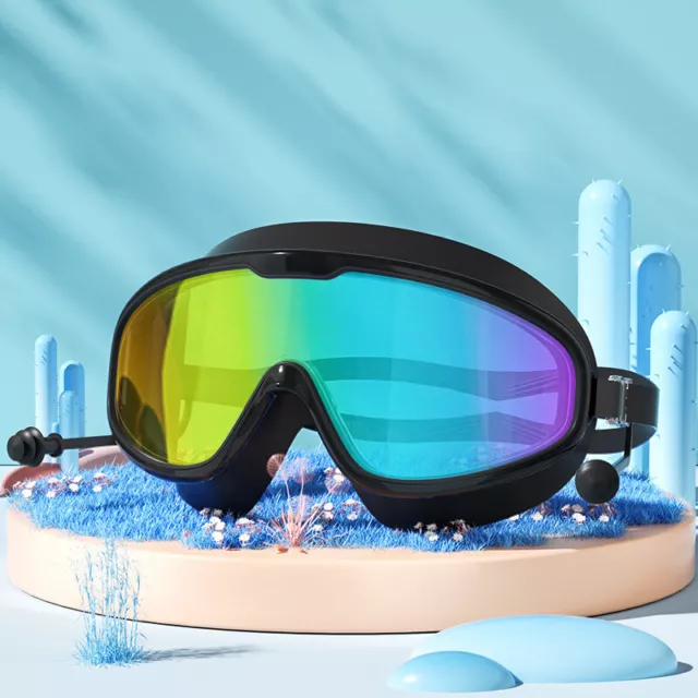 Goggles Girl Boy Large Frame Waterproof Anti-fog HD Transparent Swimming Glasses