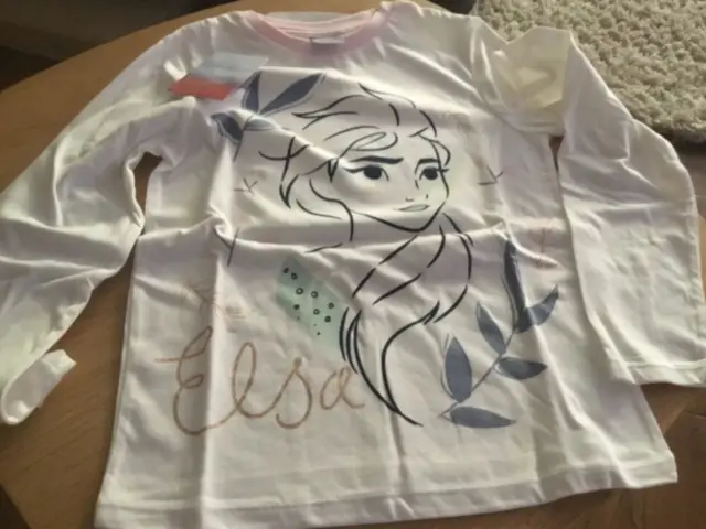 Disney Frozen Girls Elsa Fleece Long Sleeve Pjs Pink-age 7-8 years nwt RRP £18