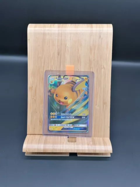 Raichu GX Pokemon Karte Englisch Promo SM213 Guter Zustand Near Mint