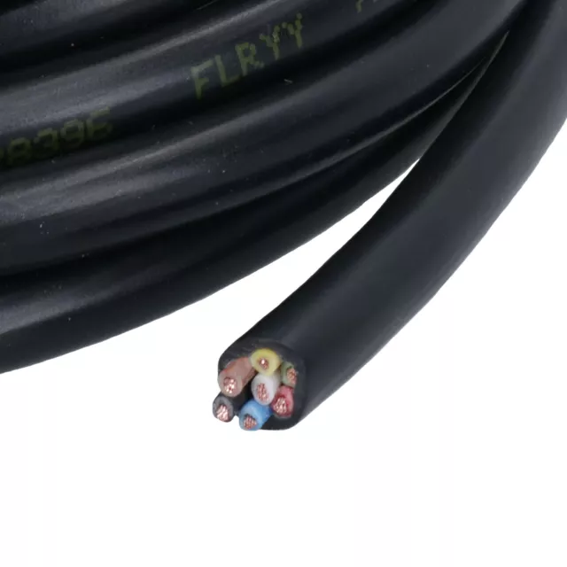 7 Core Wire / Cable 5m Coil for Trailers and Caravan Automotive Grade TR123