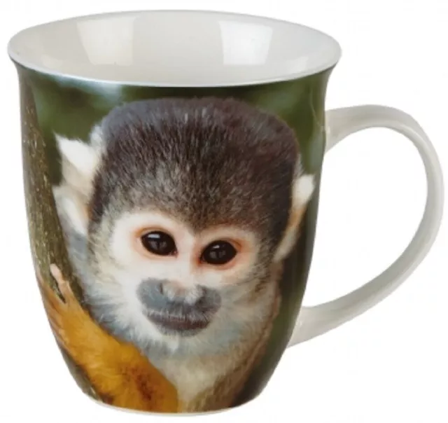 RAVENSDEN Écureuil Singe Porcelaine Tasse 480ML - PT27SQ Animal Thé Café Tasse