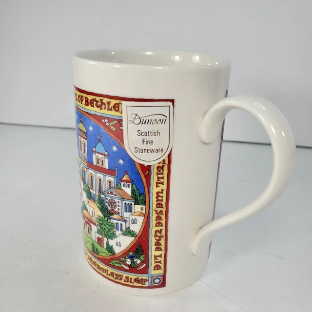 Dunoon Scottish Fine Stoneware Coffee Tea Mug Cup O Little Town of Bethlehem