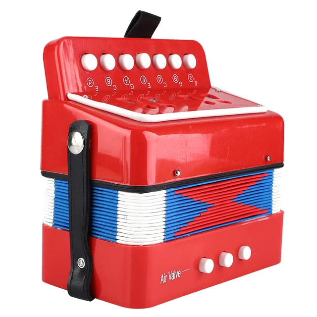 (Red)Children 7‑Key 2 Bass Mini Small Accordion Educational Musical CHW (Red)Children 7‑Key 2 Bass Mini Small Accordion Educational Musical CHW