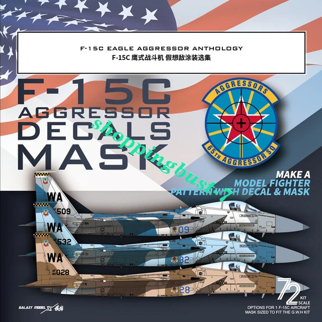 Galaxy G72052 F-15C EAGLE AGGRESSOR  ANTHOLOGY & CAMOUFLAGE DIE-CUT FLEXIBLE