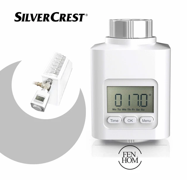 SILVERCREST PROGRAMMABLE DIGITAL Radiator Thermostat Control Valve LCD ...