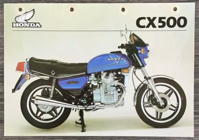 HONDA CX500 MIDDLEWEIGHT TOURER MOTORCYCLE Sales Specification Leaflet FEB 1981