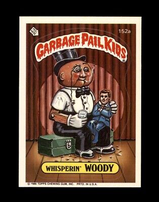 1986 Garbage Pail Kids Series 4 #152a Whisperin' Woody NM or Better