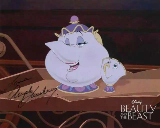 ANGELA LANSBURY SIGNED AUTOGRAPH 8X10 PHOTO - MRS POTTS in BEAUTY AND THE BEAST