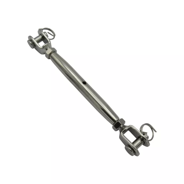 Stainless Steel Rigging Screw Fork & Fork M10 (10MM Bottle Cable Turnbuckle Jaw)