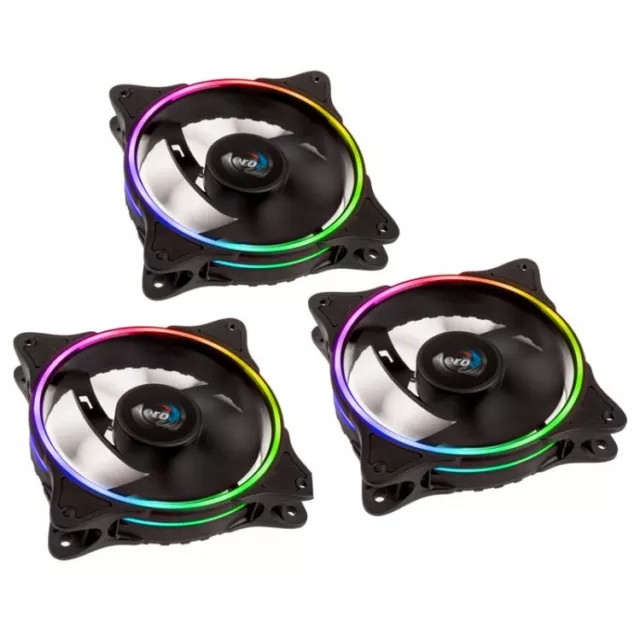 AeroCool Eclipse 12 LED Indirizzabile RGB Ventola & Controller Triplo Pacco