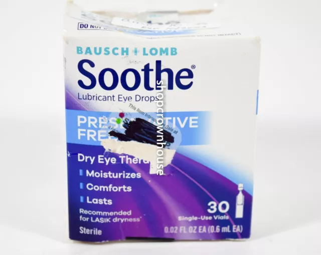 01/2024 1 BAUSCH+LOMB Soothe Lubricant Eye Drops 30 single use