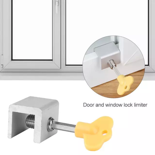 LF# Door Window Lock Restrictor Children Security Window Cable Limit Lock (A)
