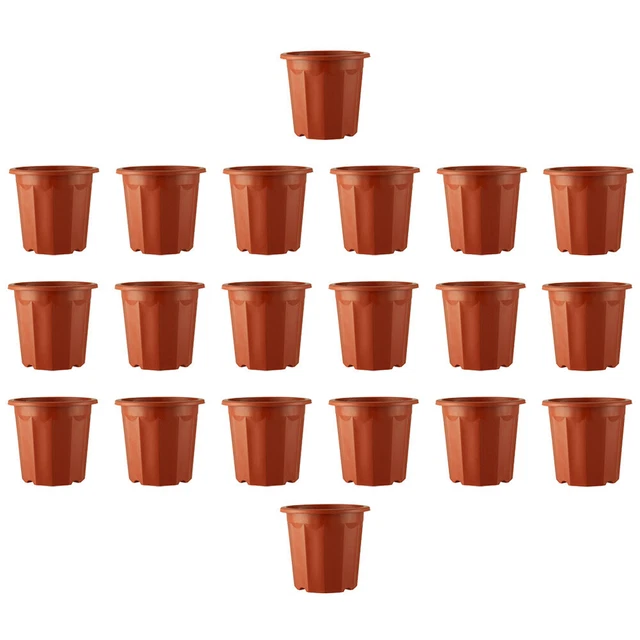 20Pcs Accueil Base Pot En plastique Plateau Pot De Fleur Violette africaine Pots