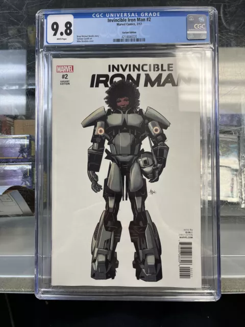 Invincible Iron Man #2 CGC 9.8 (Marvel 2017) RIRI VARIANT IRONHEART 🔥 1:10