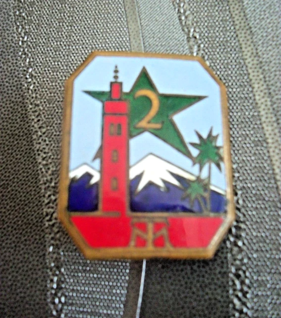 Insigne Ancien 2e Rgt De Tirailleurs Marocains - Drago Paris - Pièce De Collection