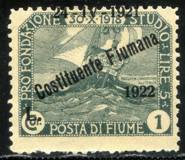 Fiume 1921 Pro Fondazione Studio n. 171d ** varietà (m2143)