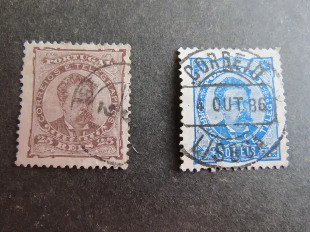 Portugal, 2 sehr alte Marken 1882, Michel ab 56?,  siehe Bilder