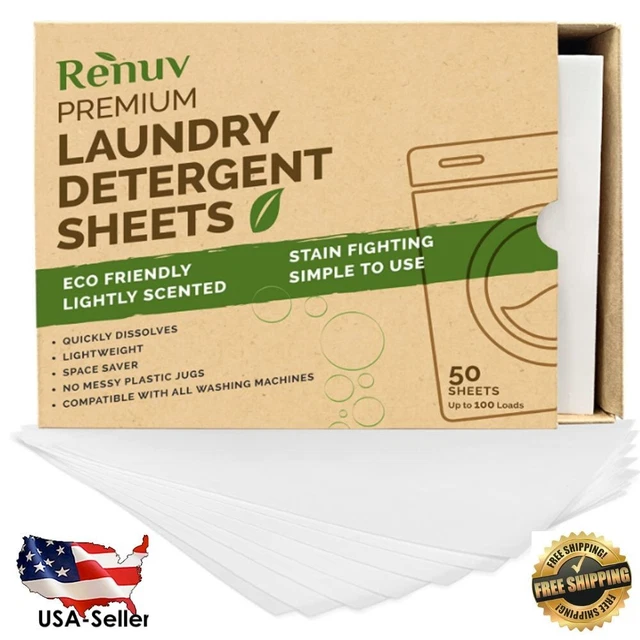 LAUNDRY DETERGENT SHEETS 100 loads Eco Friendly Laundry Soap
