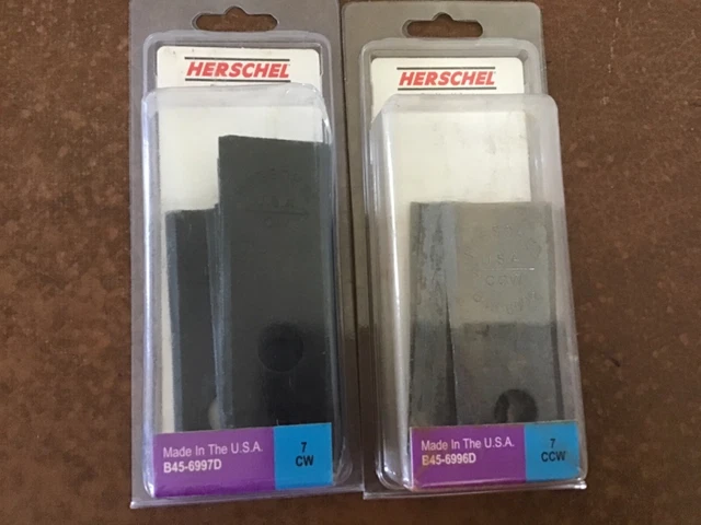 Herschel Disc Mower Blades B45-6996D 7CCW / B45-6997D  7CW ~ 2 pkgs ~ USA