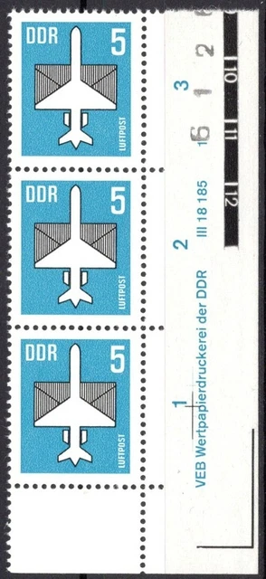 DDR 1983 Mi.Nr. 2831 ** postfrisch Eckrand mit DV Druckvermerk FN 1
