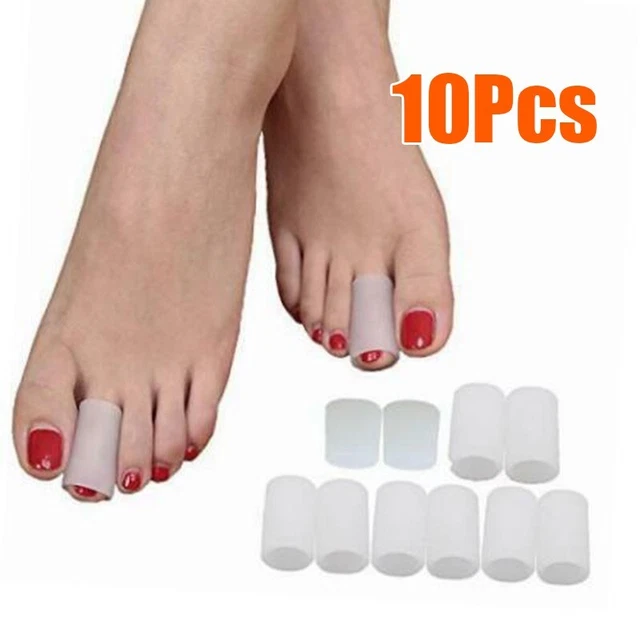 Obtenez 10 pièces manches en gel orteil pour le soulagement de la douleur parfa