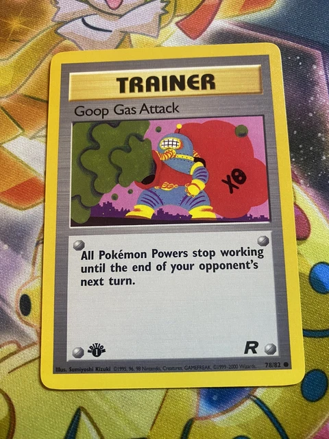 Pokemon 1st Edition Team Rocket Goop Gas Attack 78/82 NM