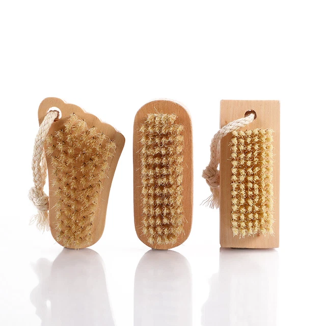 Cepillos de uñas de limpieza manicura pedicura suave eliminación de polvo cepillos de uñas lima ca ~~