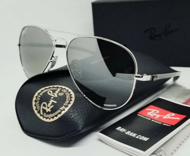 RAY BAN CARBON fiber/silver POLARIZED RB8317CH 003/5J 58 CHROMANCE
