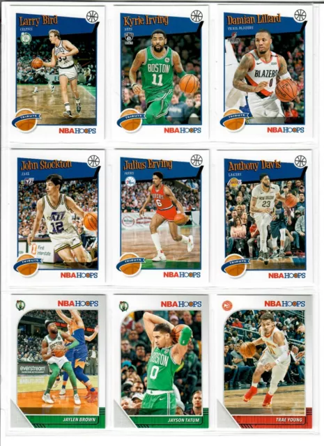 2019 20 Panini NBA Hoops Base 1-300 You Pick LEBRON CURRY HARDEN LUKA TREA +++++