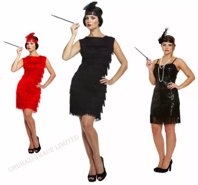 5 Pcs/Set Flapper Girl Fancy Dress Accessories Hen Party Charleston  Gangster Gatsby Costume Kit